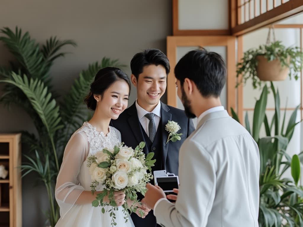 結婚する日本人カップル